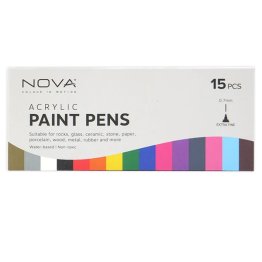 NOVA® Acrylic Paint Pens Set (15 pcs)