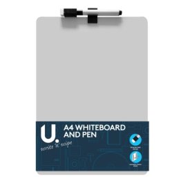 U Stationery® A4 Whiteboard and Dry-Wipe Marker