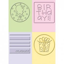 Cuttlebug® Embossing Folder Mini Set - Birthday Jelly