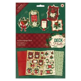 Papermania® A4 Decoupage Pack - Deck The Halls