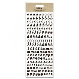 Habico® Signature Range - Foiled Stickers, Alphabet Lowercase (Rose Gold)