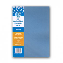 OakWood Archer® A4 Single Sided Pearl Card (10pk) - Sky Blue
