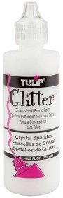 Tulip Glitter Dimensional Fabric Paint 4oz - Crystal Sparkles