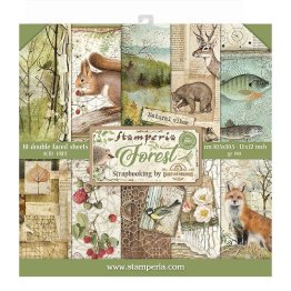 Stamperia© Scrapbooking Pad, 12 x 12 - Forest