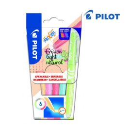Pilot FriXion© Wallet of 6 Light Natural Highlighter Pens