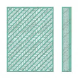 Cuttlebug® Embossing Folder & Border Set 5 x 7 - Twill Stripe