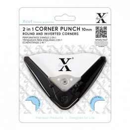 Xcut® 2 in 1 Corner Punch - Inverted Round (10mm radius)