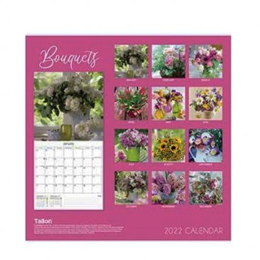 Tallon© 2022 'Month-to-View' Wall Calendar - Bouquets