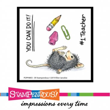 Stampendous!® Clear Cling Mini Stamp Set - #1 Teacher