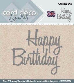 Card Deco™ Essentials Cutting Dies - Happy Birthday