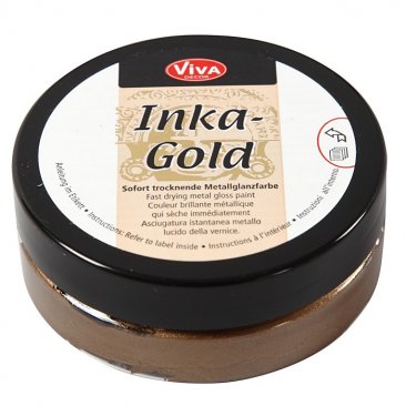 Viva Decor® Inka-Gold Metallic Gloss Paste - Brown Gold