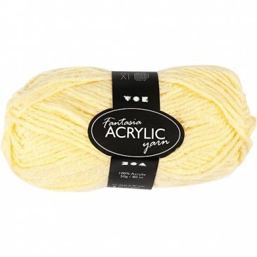 Creativ Company® Fantasia Acrylic Yarn, 50g - Light Yellow