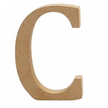 Creativ Company® MDF Wooden Symbol - Letter C