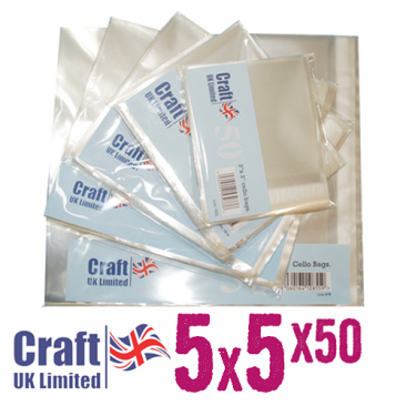 Craft UK© Ltd - 5 x 5 Cello Bags (50pk)