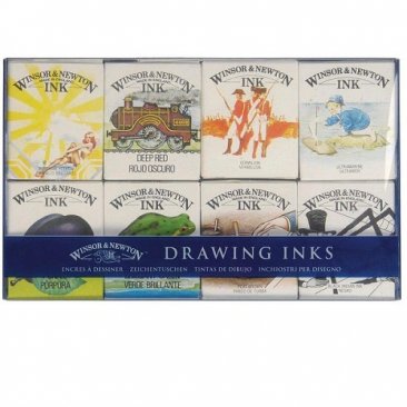 Winsor & Newton™ Drawing Ink Collection (8 Bottles x 14ml)