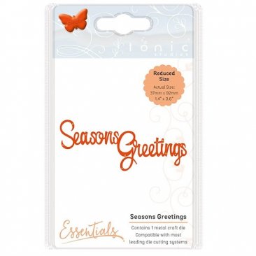 Tonic Studios® Essentials Christmas Sentiments Seasons Greetings Die Set