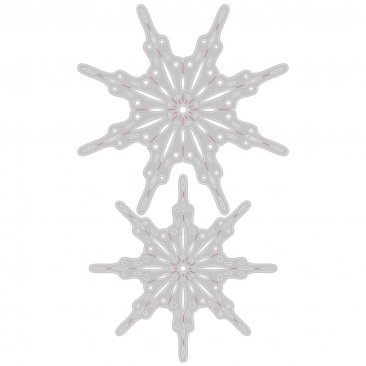 Sizzix® Thinlits™ Die Set 2PK - Fanciful Snowflakes by Tim Holtz®
