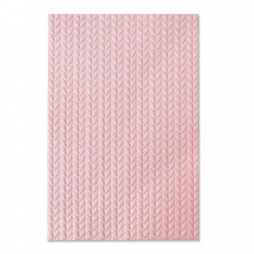 Sizzix® 3-D Textured Impressions™ Embossing Folder - Knitted by Jessica Scott®
