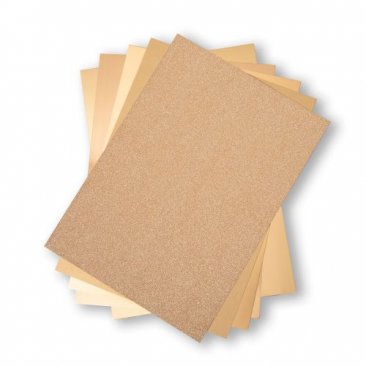 Sizzix™ Surfacez - 8" x 11.5" ( 50PK) The Opulent Card Stock Pack - Gold