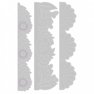 Sizzix® Thinlits™ Die Set 3PK - Bold Floral Edges by Olivia Rose®