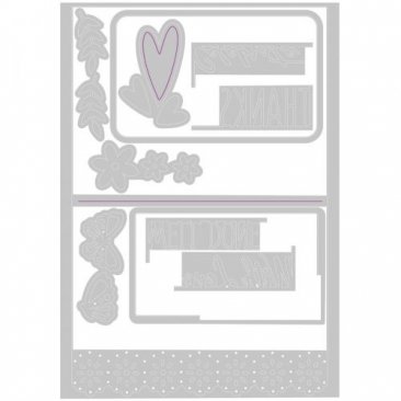 Sizzix® Thinlits™ Die Set 11PK - Lace Card Base by Olivia Rose®