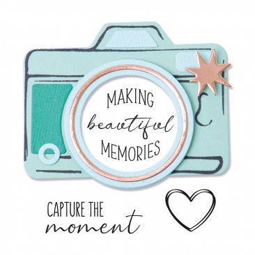Sizzix™ Framelits™ Die Set 6PK w/4PK Stamps - Memory Maker by Olivia Rose®
