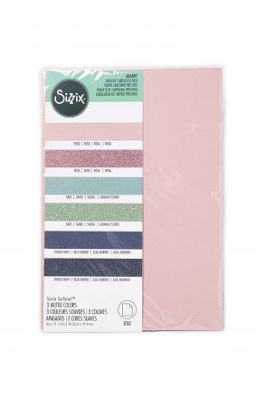 Sizzix™ Surfacez - 8" x 11.5" ( 60PK) The Opulent Card Stock Pack - Muted