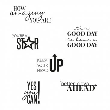 Sizzix® Clear Stamps (6pk) - Positive Signs by Olivia Rose®