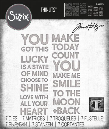 Sizzix® Thinlits™ Die Set 7PK - Bold Text #2 by Tim Holtz®