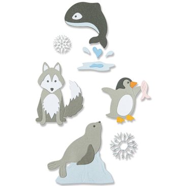 Sizzix® Thinlits™ Die Set 8PK - Arctic Animals by Jennifer Ogborn®