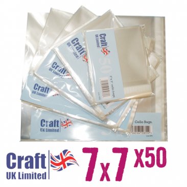 Craft UK© Ltd - 7 x 7 Cello Bags (50pk)