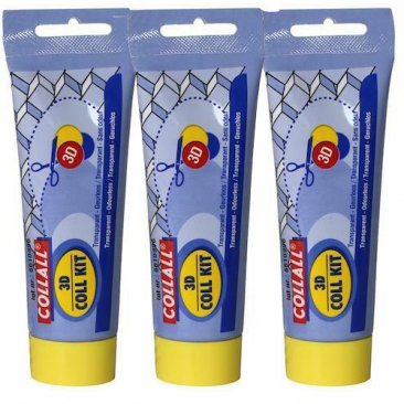 Collall® Coll Kit 3D - Odourless Glue, Trio Pack 3 x 80ml