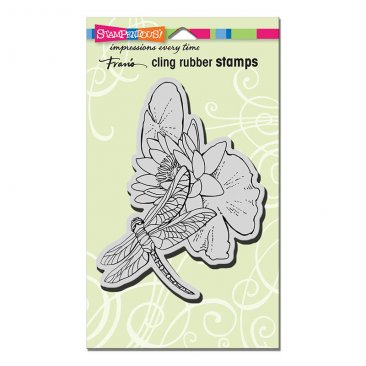 Stampendous!® Cling Rubber Stamp - Dragonfly Lily