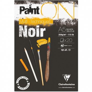 ClaireFontaine™ Paint ON A5 Media Pad - Noir