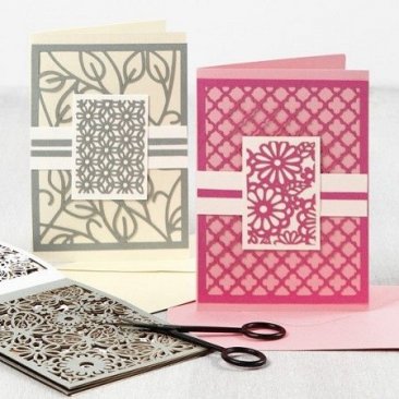 Creativ Company® A6 Cardboard Lace Pattern Pad (24 pcs) - Neutrals
