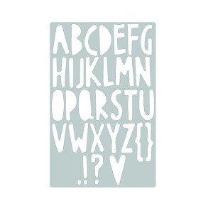Sizzix Thinlits Die - Paper Cuts Alphabet by Pete Hughes®