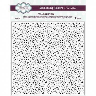Creative Expressions® 8" x 8" Embossing Folder - Falling Snow