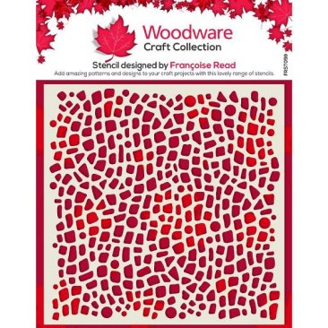 Woodware® Craft Collection - 6 x 6 Stencil Template, Pebble Dash