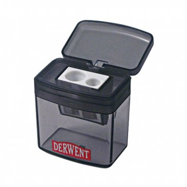 Derwent® Twin Pencil Sharpener w/tub