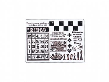 Creative Expressions™ Unmounted Rubber Stamp Set - Vintage Games