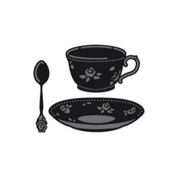 Marianne D® Craftables Die Set 3pk - Porcelain Tea Cup & Teaspoon