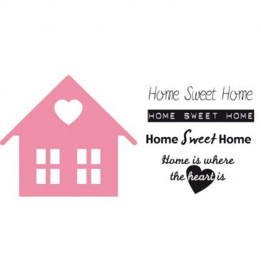 Marianne D® Collectables Die (w/Stamps) - Home, Sweet Home & Sentiments