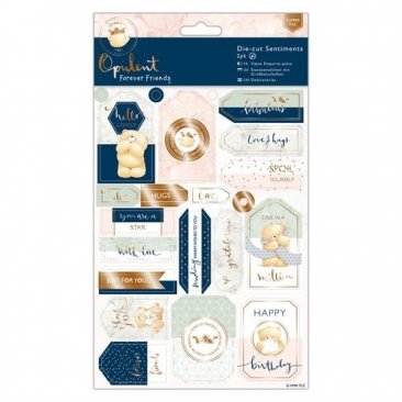 DoCrafts® Opulent Forever Friends™ Collection - Die-Cut Foiled Sentiments