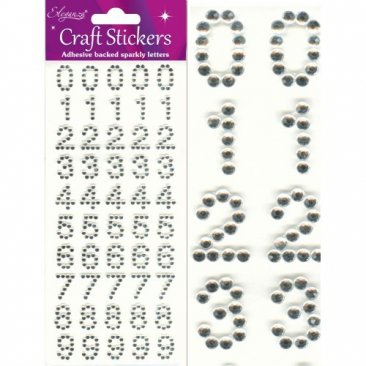 Eleganza® Craft Stickers - Numbers - Glitzy Gems