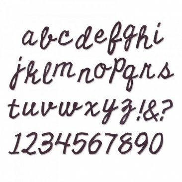 Sizzix® Bigz™ XL Alphabet Die - Cutout Script by Tim Holtz®