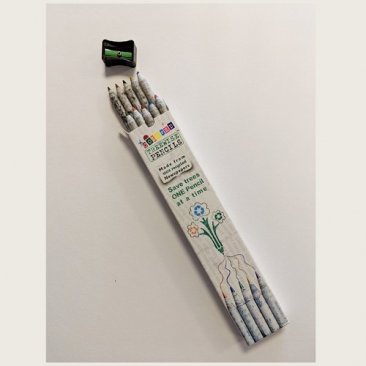 Treewise Pencils™ Colouring Pencils (10pk) incl. Pencil Sharpener