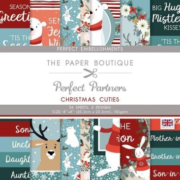 Creative Worlds of Crafts™ The Paper Boutique Perfect Partners 8 x 8 Embellishment Pad - Christmas Cuties