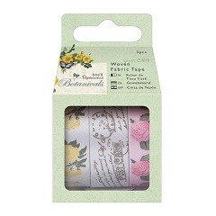 Papermania Botanicals Collection - Woven Fabric Tape (3 x 1m)