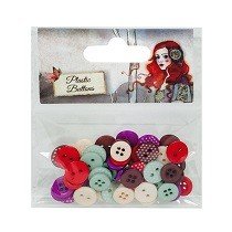 SANTORO® Willow Collection - Decorative Elements, Plastic Mini Buttons