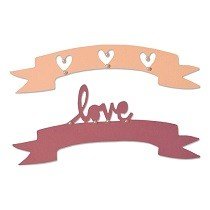 Sizzix Thinlits Die Set 2PK - Love & Wishes #2 by Emily Atherton